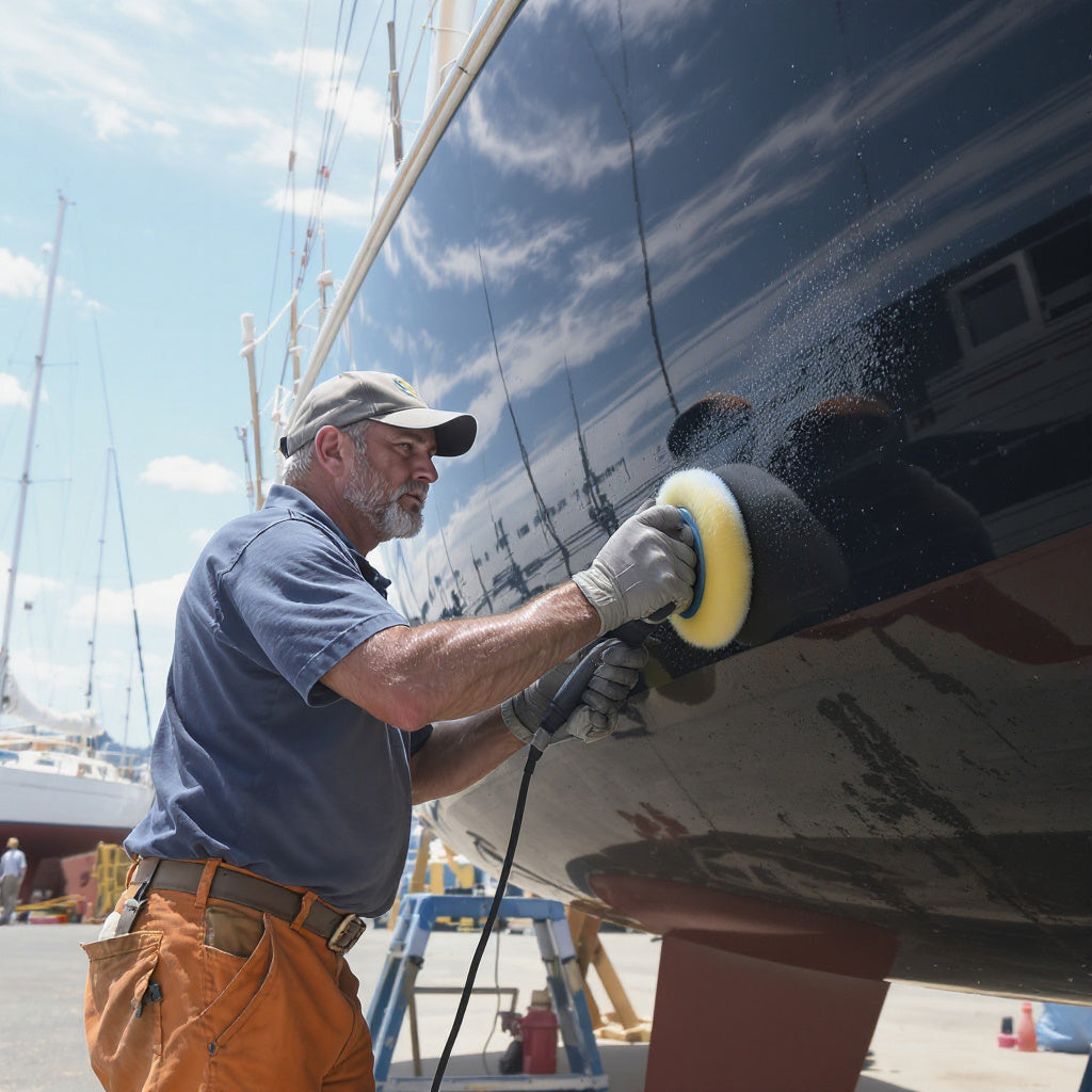Verjüngt Ihr GfK dauerhaft: PHYSALIA* YACHT'PROTECTION Gelcoat-Politur: Versiegelt GfK-Oberflächen für mindestens 24 Monate. P16