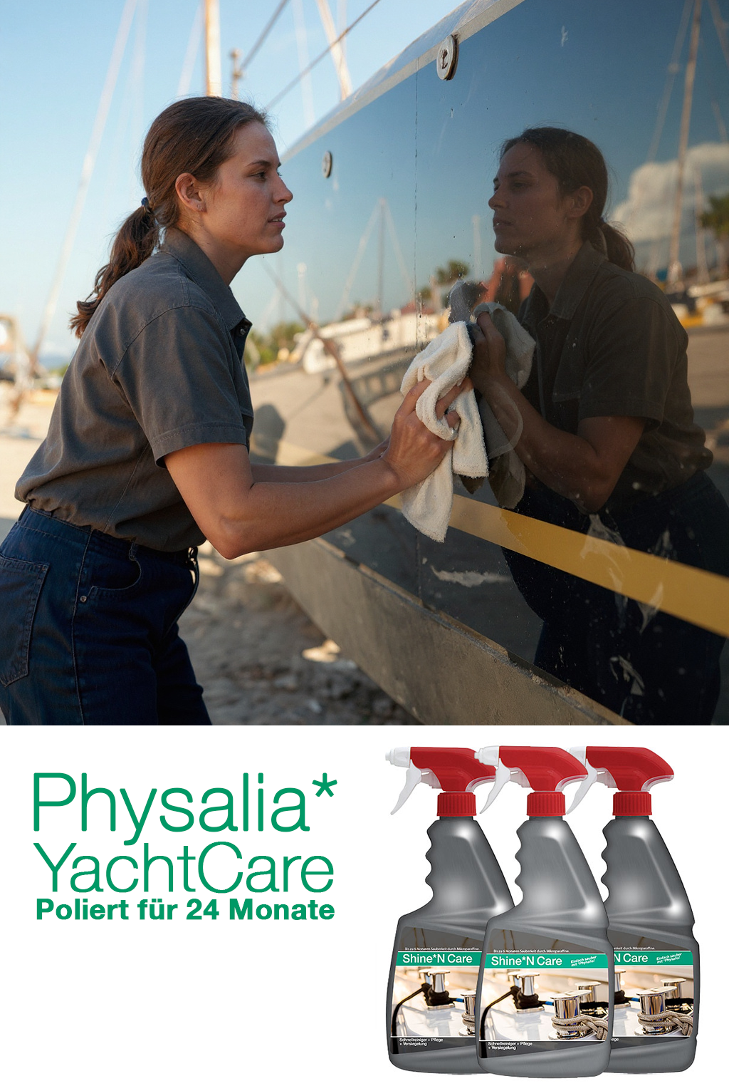 Für mindestens 24 Monate versiegelt: PHYSALIA* SHINE'nCARE SCHNELLPOLITUR [P6]