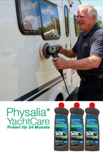Versiegelt Oberflächen 24 Monate: PHYSALIA* CARAVAN'PROTECT Wohnmobil-Politur: Verjüngt Ihr Wohnmobil dauerhaft. [P14]