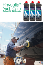 Verjüngt Ihr GfK dauerhaft: PHYSALIA* YACHT'PROTECTION Gelcoat-Politur [P16]