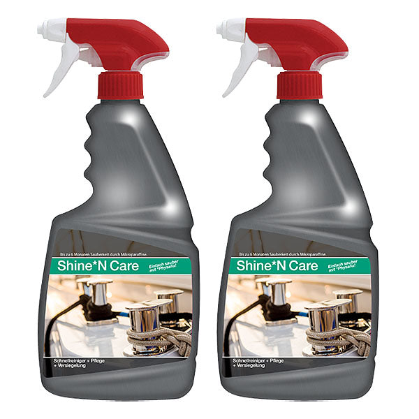 Physalia*Shine'nCare: Reinigende UV-Versiegelung für GFK Boote, Autolack, Caravans und Pools. Verhindert das Ausbleichen und Auskreiden von UV-belasteten Oberflächen für 24 Monate durch die Invisible Shield Protection von Physalia*