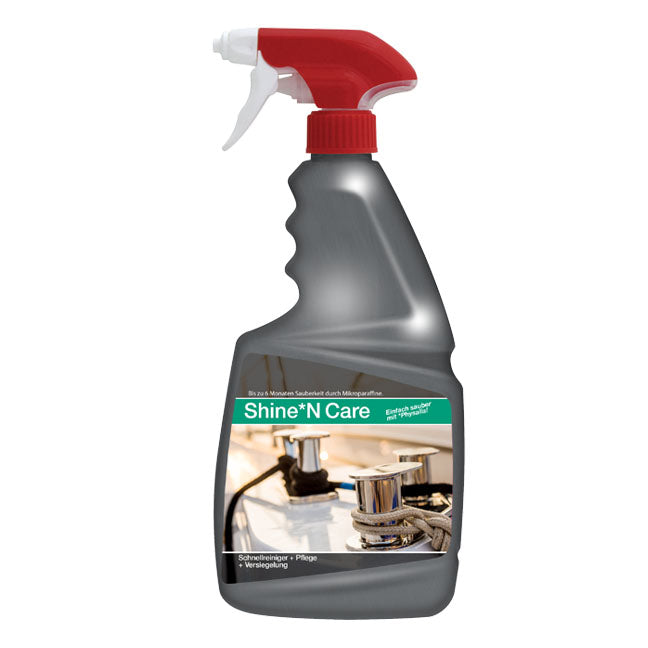 Physalia*Shine'nCare: Reinigende UV-Versiegelung für GFK Boote, Autolack, Caravans und Pools. Verhindert das Ausbleichen und Auskreiden von UV-belasteten Oberflächen für 24 Monate durch die Invisible Shield Protection von Physalia*